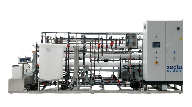 Estação de osmose reversa industrial Secta System